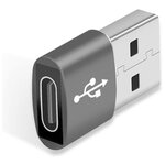 Переходник TYPE-C на USB-A для зарядных устройств и компьютеров - изображение