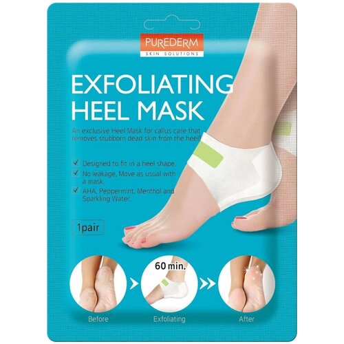 Купить Purederm Exfoliating Heel Mask Пилинг маска для пяток, 1 пара