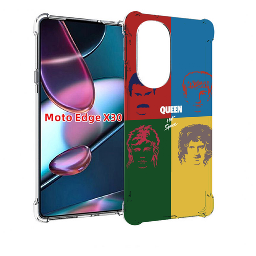 Чехол MyPads hot space queen альбом для Motorola Moto Edge X30 задняя-панель-накладка-бампер