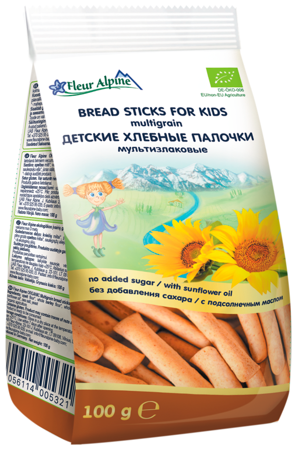 Палочки детские Fleur Alpine Органик мультизлаковые хлебные, с 3-х лет, 100 г - фотография № 15