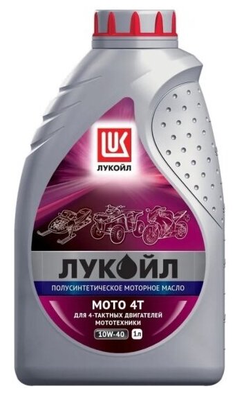 Моторное масло Лукойл Moto 4T 10W-40 1 л