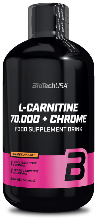 BioTechUSA L-карнитин + Chrome concentrate, 500 мл., апельсин