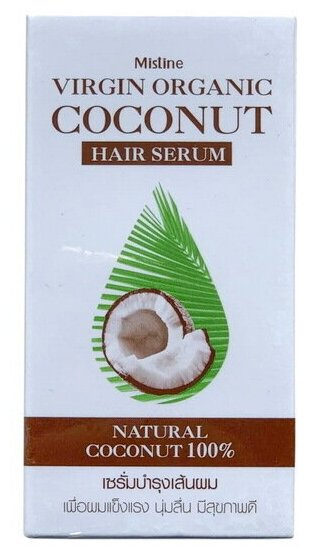 Органическая кокосовая сыворотка для волос Mistine, 35 мл.