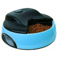 Автоматическая кормушка "Feed-Ex", на 4 кормления, с емкостью для льда или воды, цвет: голубой
