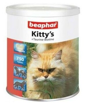 Кормовая добавка Beaphar Kitty's Taurine + Biotin , 750 таб.