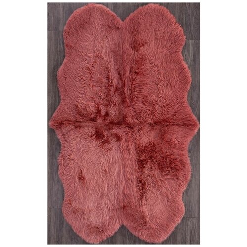 Ковер Sheepskin 95x190 - коралловый - Прямоугольник - коллекция Овчина Sheepskin 0.95x1.90