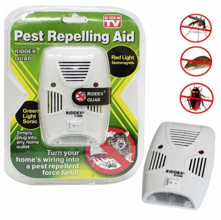 Pest Reject - отпугиватель насекомых тараканов муравьев клопов и грызунов (мышей крыс)