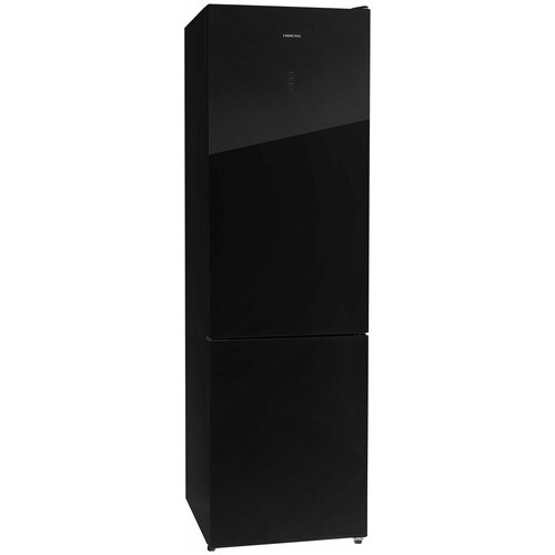 Холодильник HIBERG RFC-400DX NFGB inverter отдельностоящий инвертер высокий комби 2 метра 380л объем черное стекло 8544000₽