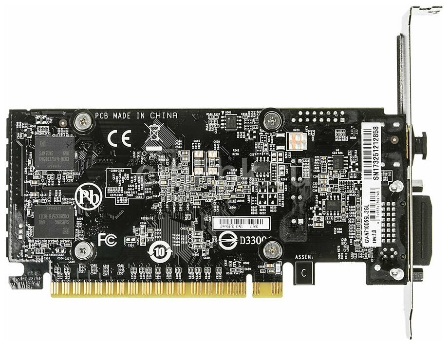 Видеокарта Gigabyte NVidia GeForce GT 710 (gv-n710d5sl-2gl) .