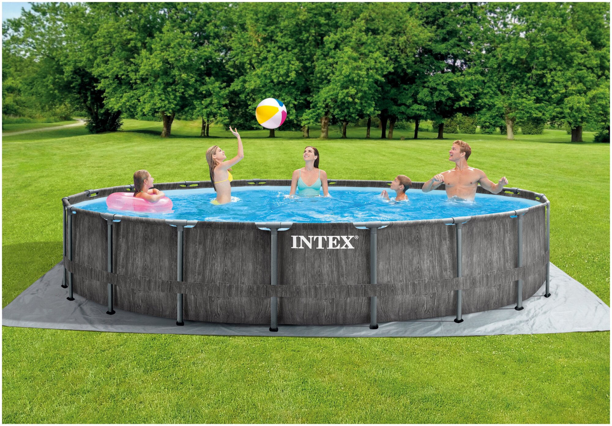 Каркасный бассейн INTEX - фото №12