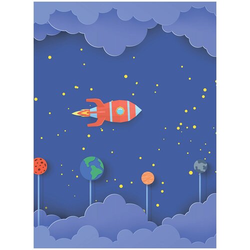 Фотообои флизелин эко Облачный космос 200х270 4482₽