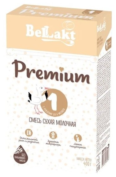 Молочная смесь Беллакт "PREMIUM 1+" с 0 до 6 мес 400 г