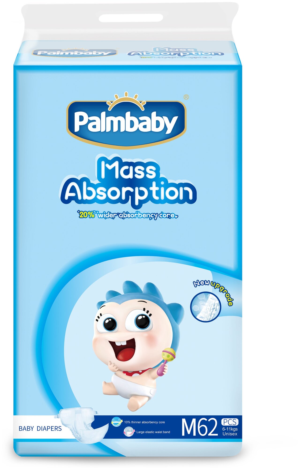 Palmbaby подгузники Традиционные M (6-11 кг)