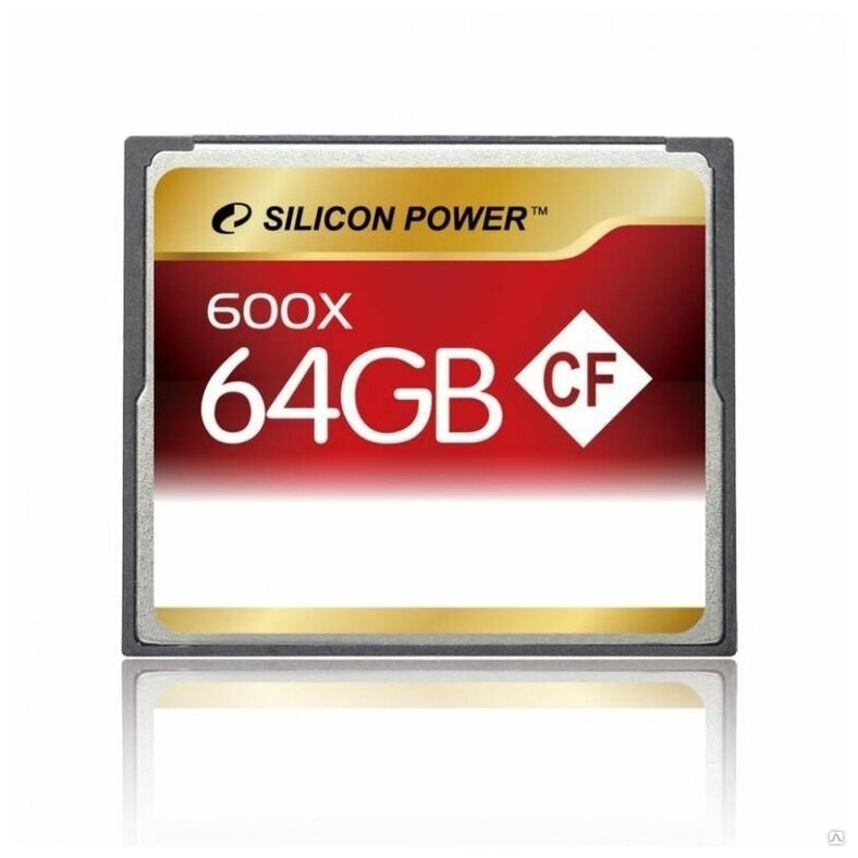 Карта памяти Silicon Power CF 64GB 600X