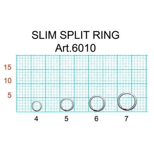 фото Кольцо заводное fish season slim 4мм 2.4кг 20шт 6010-04f