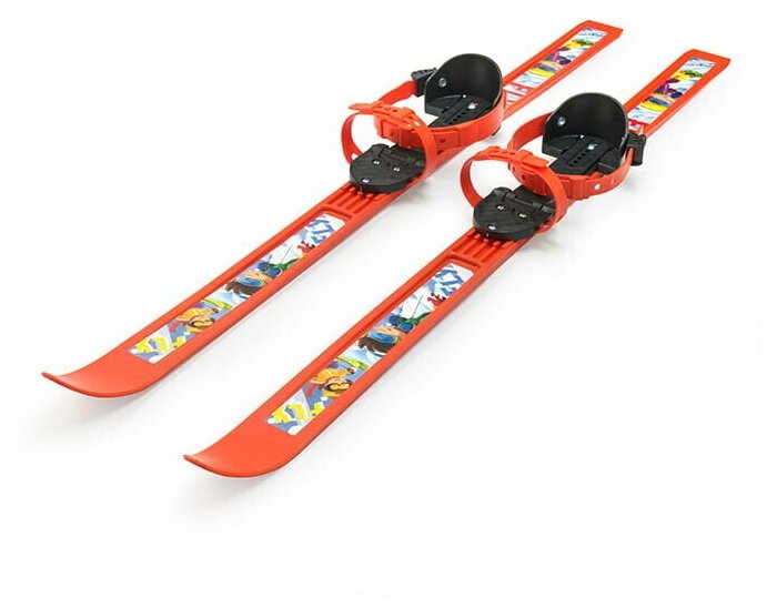 Лыжный комплект детский NovaSport/ Лыжи беговые для детей с палками и универсальными креплениями