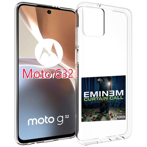 чехол mypads eminem curtain call the hits для motorola moto g5s xt1799 2 задняя панель накладка бампер Чехол MyPads Eminem CURTAIN CALL, THE HITS для Motorola Moto G32 задняя-панель-накладка-бампер