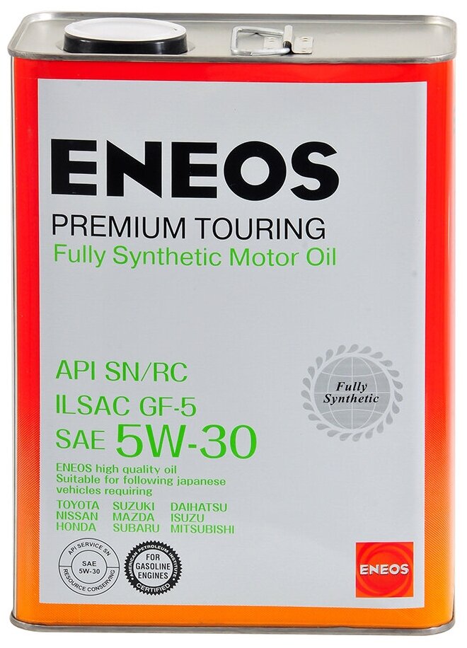 Масло моторное ENEOS PREMIUM TOURING 5W30 синтетика 4 л 8809478942216