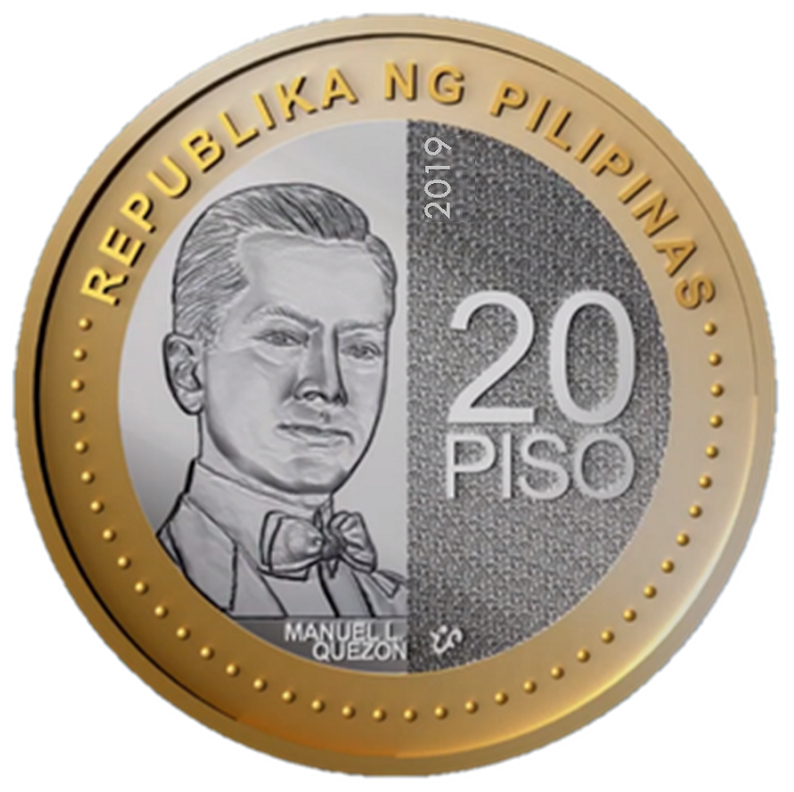 (2019) Монета Филиппины 2019 год 20 песо "Мануэль Кесон. 75 лет со дня смерти" Биметалл UNC