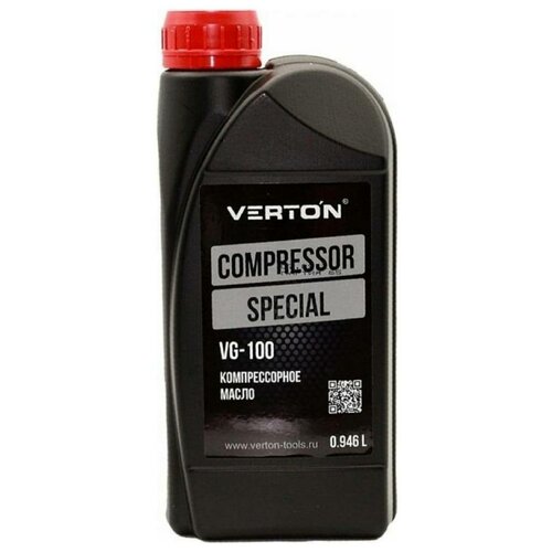 Масло компрессорное VERTON VG-100 VBL/VCL/VDL для поршневых компрессоров, минеральное, 1 л., арт. 01.12543.12546