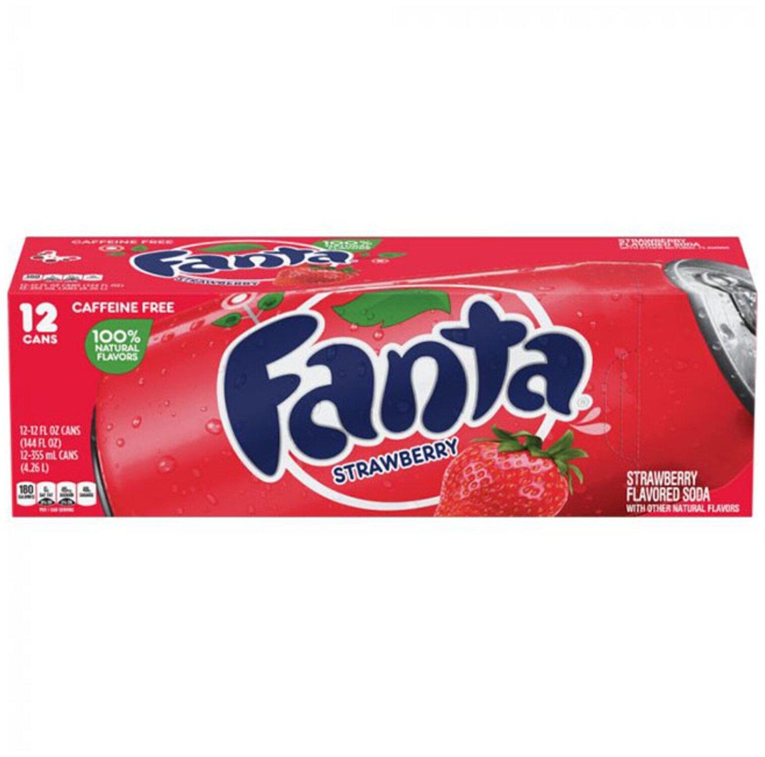 Fanta Strawberry Упаковка 12 шт - фотография № 2