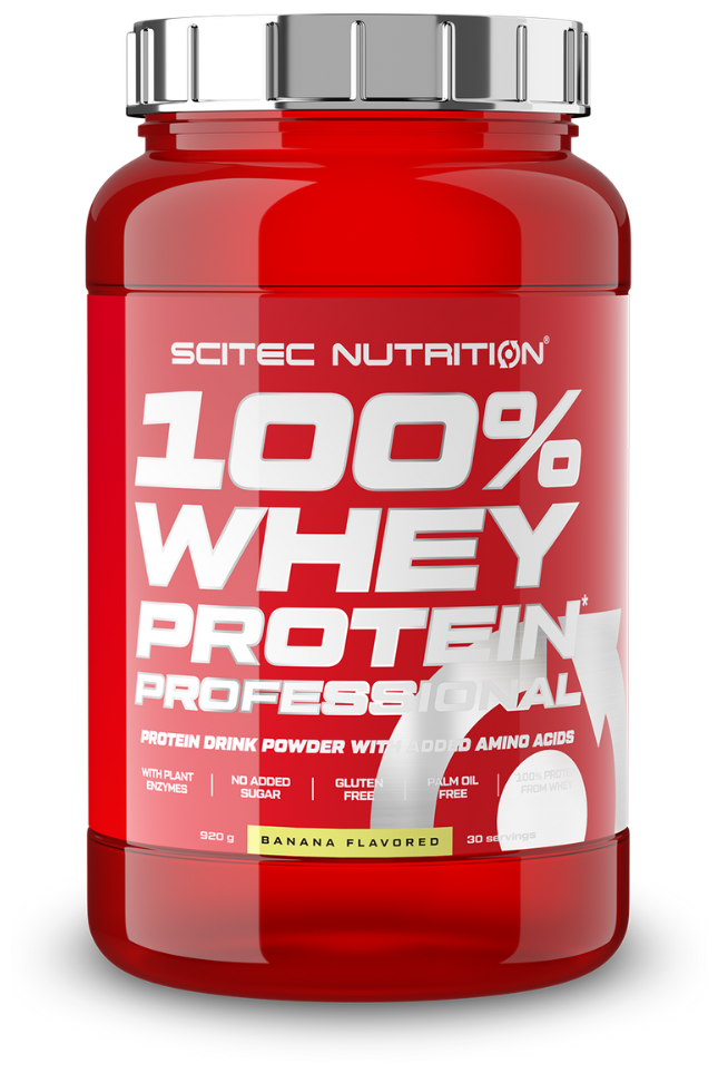 Scitec Nutrition 100% Whey Protein Professional, 920 гр., банан