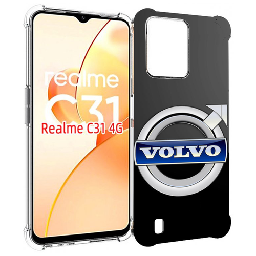 Чехол MyPads volco вольво 2 мужской для OPPO Realme C31 задняя-панель-накладка-бампер