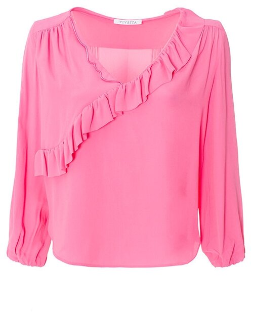 Блуза  Vivetta, прямой силуэт, размер 40, розовый