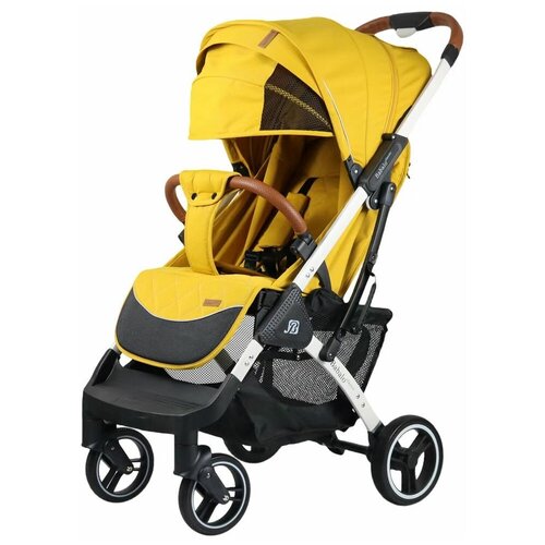 Коляска прогулочная Babalo CLASSIC, желтый/белая рама