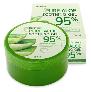 Гель алое 95% Deoproce Pure Aloe Soothing Gel 95%, 300 мл (СГ до 06.2024г.)