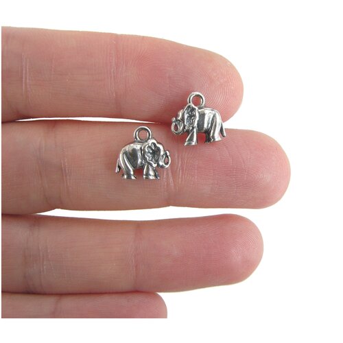 Подвеска Baby Elephant Silver Plated 10 мм