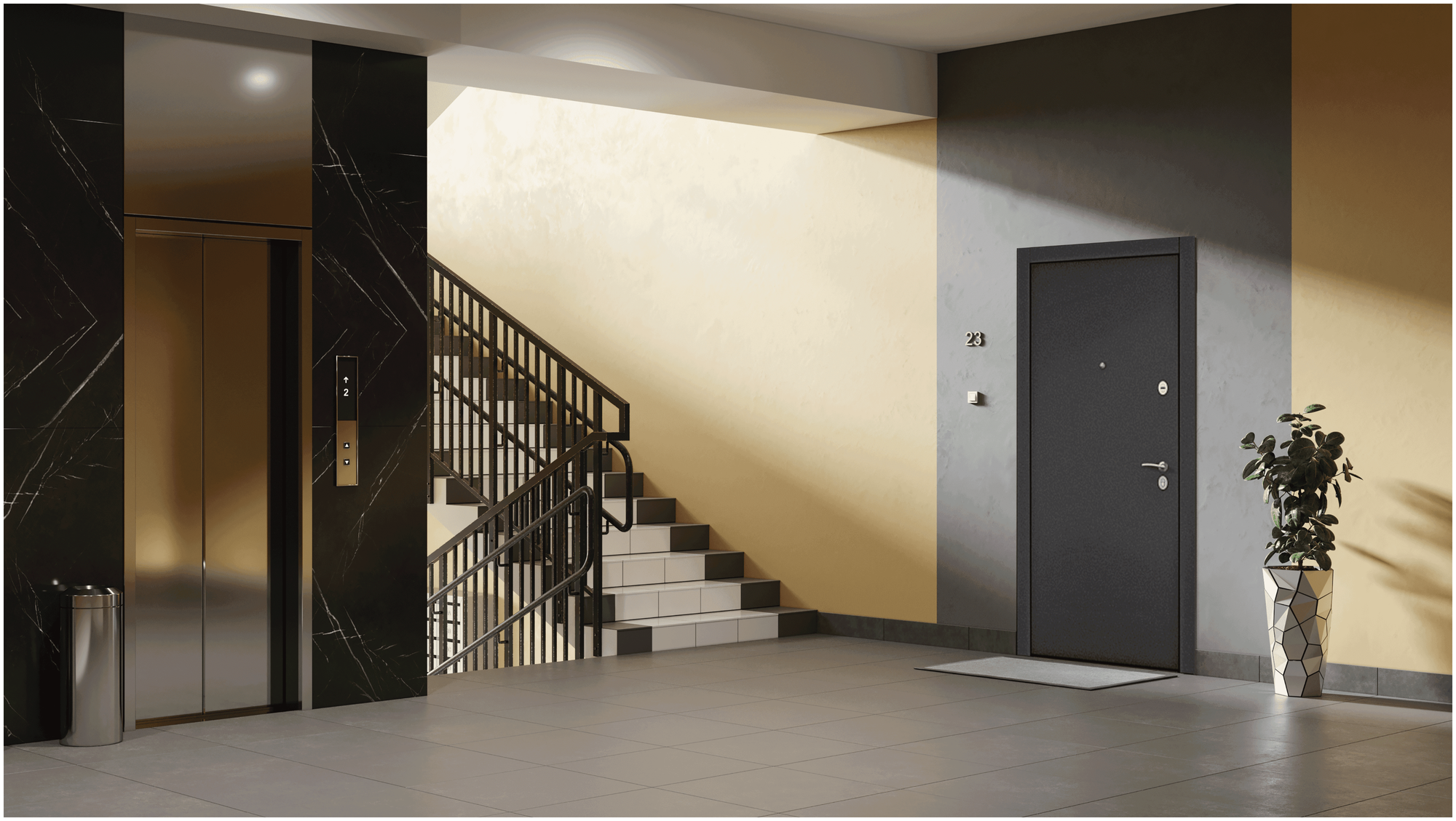 Дверь входная для квартиры Torex X7 PRO 950х2050, левый, тепло-шумоизоляция, антикоррозийная защита, замки 3-го и 4-го класса защиты, черный/бежевый - фотография № 3