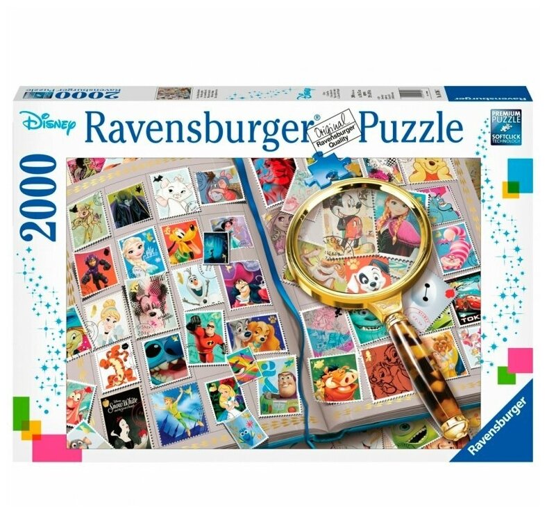 Пазл Ravensburger Альбом с марками сгероями Disney 2000эл - фото №2