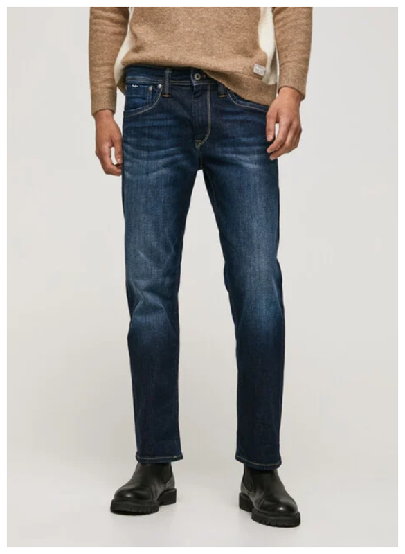 Джинсы прямые Pepe Jeans, размер 33, рост 32, синий