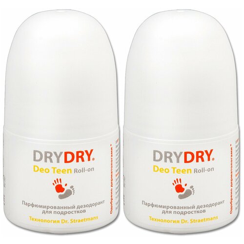 Антиперспирант роликовый DRY DRY Deo Teen Roll-on, для подростков, 50 мл, 2 шт.