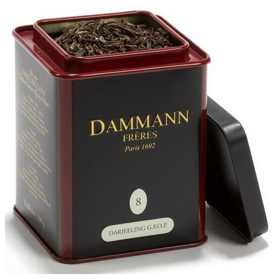 Dammann N8 Дарджилинг GFOP черный чай жб 100 г - фотография № 3