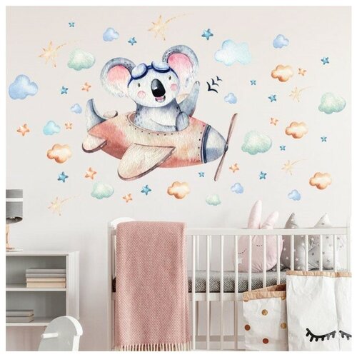 Наклейка пластик интерьерная цветная 