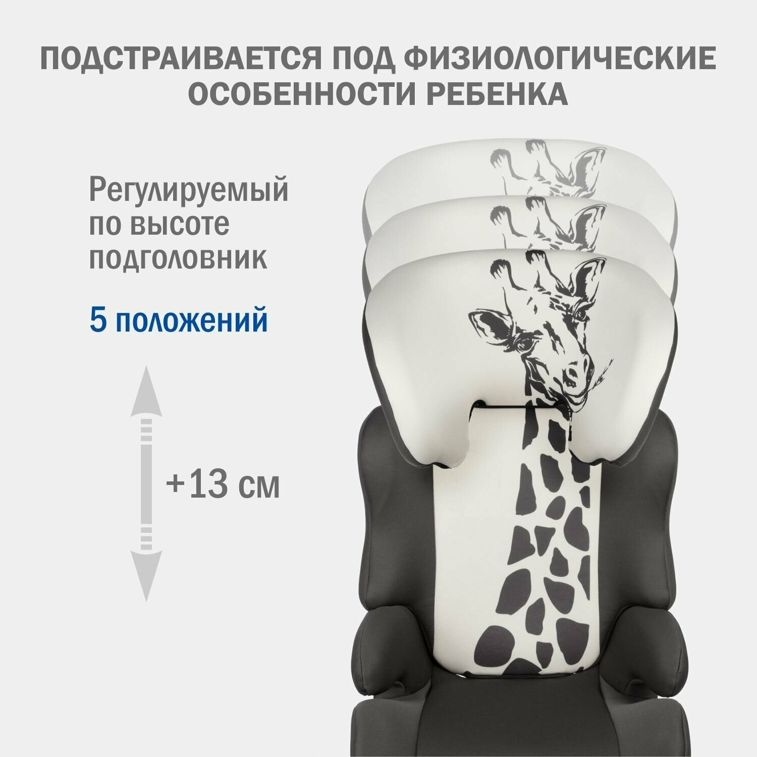 Автокресло детское Siger Смарт Жираф, от 15 до 36 кг