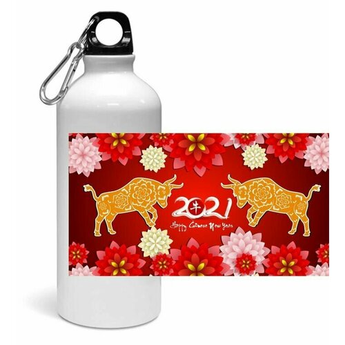 фото Спортивная бутылка с символикой быка №4 goodbrelok