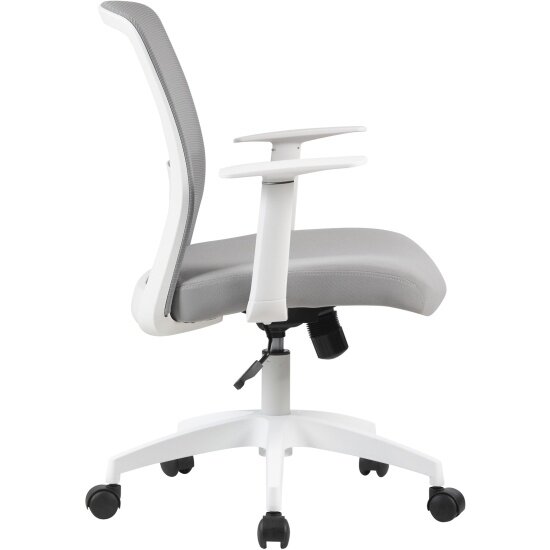 Картинки Кресло офисное Cactus CS-WMC333-GY серый сиденье серый сетка/ткань низк. спин. крестов. пластик пластик белый