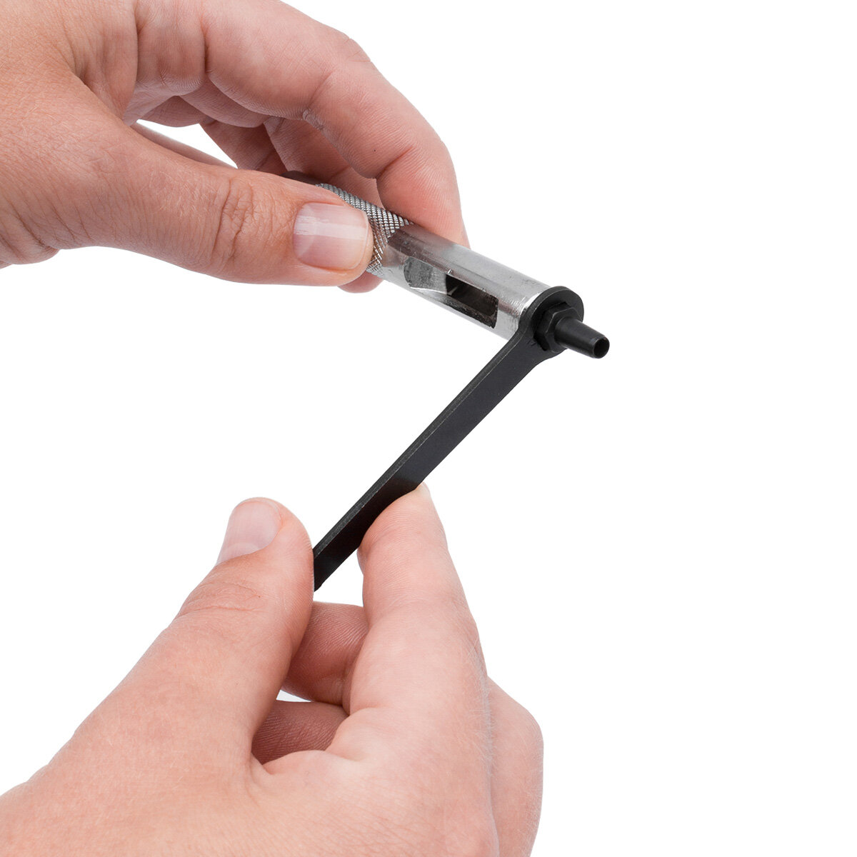 Пробойник для кожи и ткани ручной, 6 насадок и ключ, металл, Айрис — фото 1