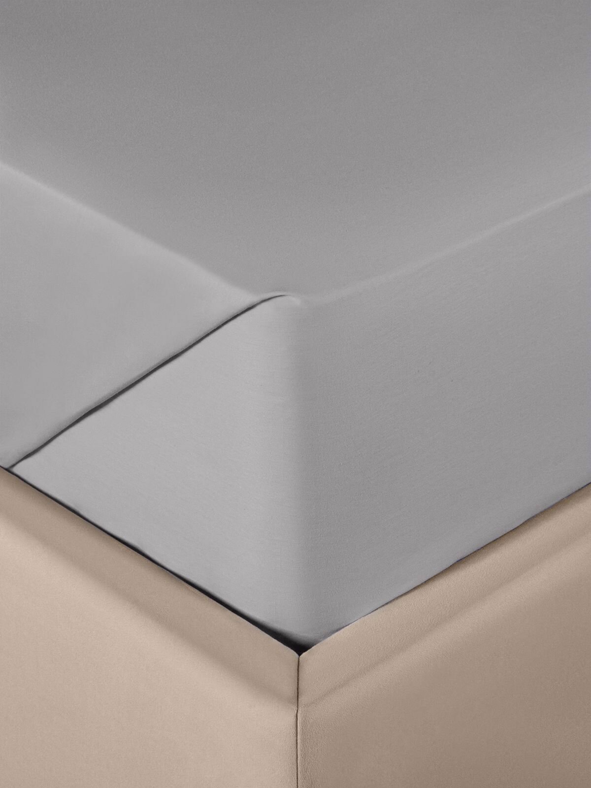 Sleepix Простыня классическая "исти" микромодал/поливискоза, 180x220 - 1 шт, серый