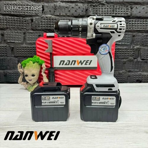 Шуруповерт для ледобура Nanwei 2 АКБ 375в 75 Ач 200Нм 20 Элементов в АКБ Шуруповерт для рыбалки Шуруповерт для льда Ледобур 11999₽