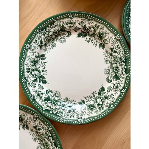 Набор обеденных тарелок 6шт 26см Claytan Diana Rose Jade Green