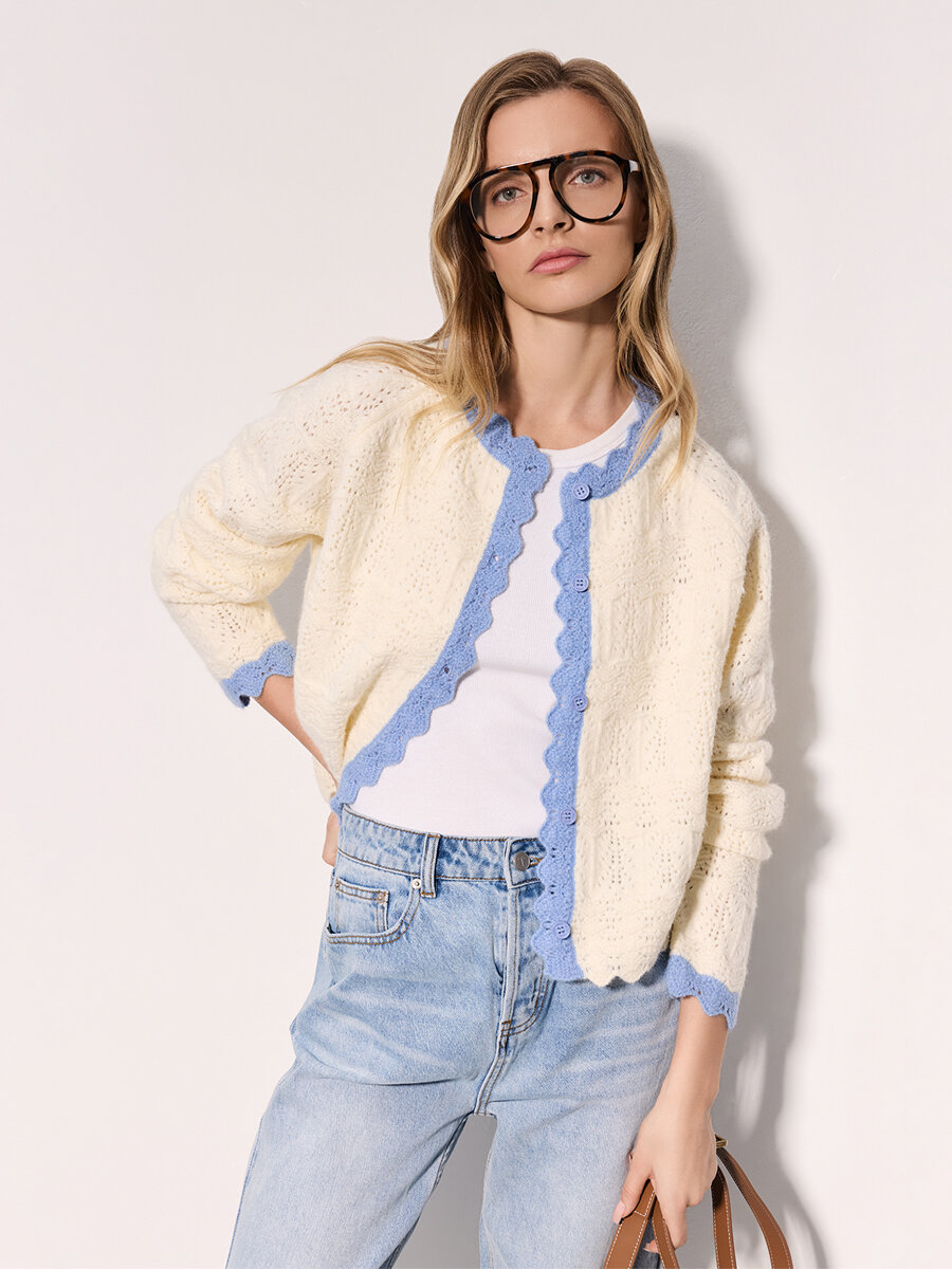 Кардиган TOPTOP, размер M/L, , молочный