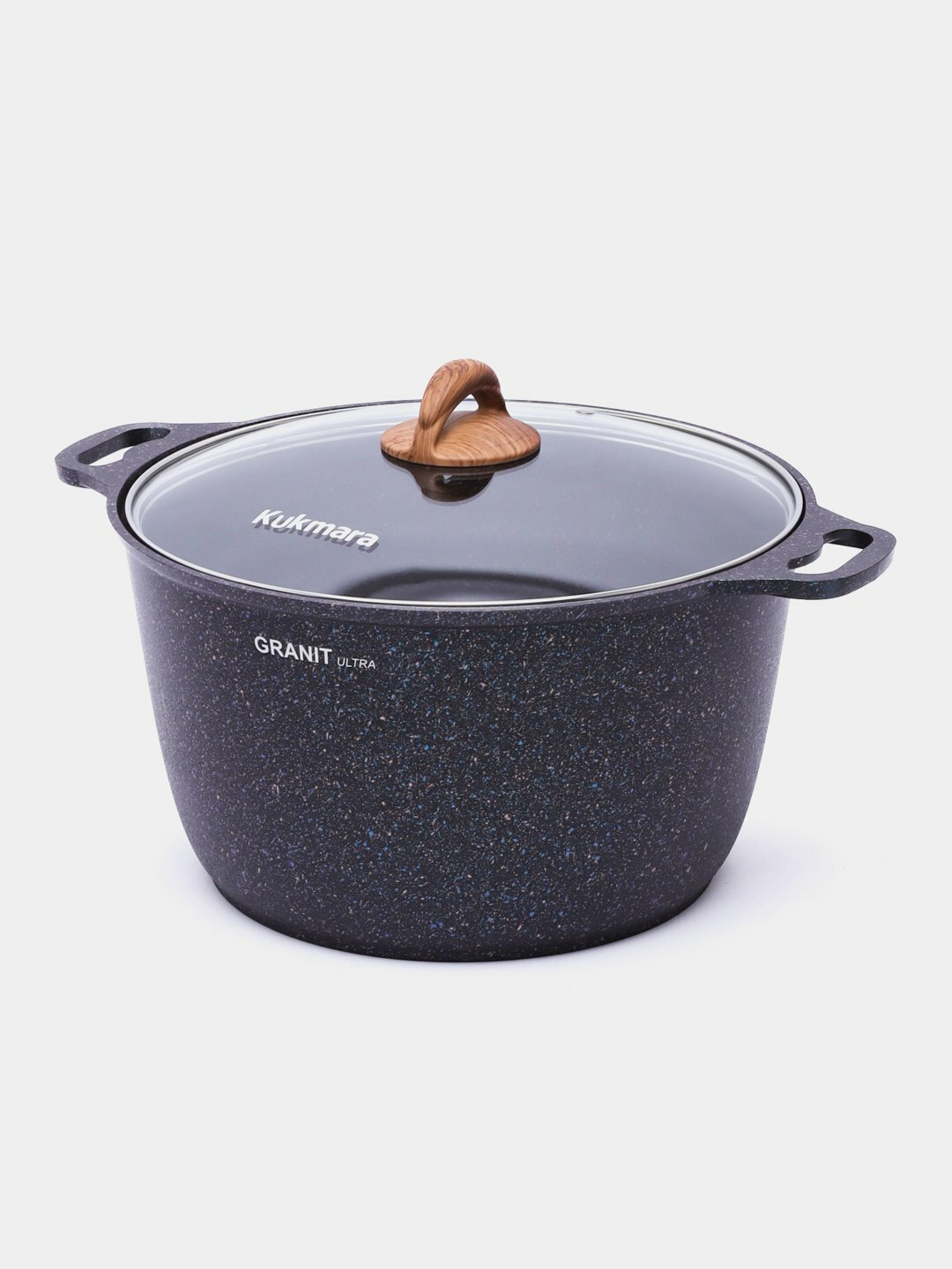 Кастрюли Kukmara, со стеклянной крышкой Granit ultra кгг102а, 10 л