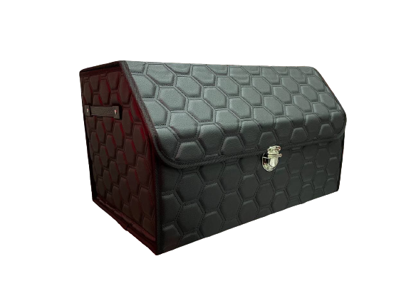 Органайзер в багажник, на липучке, эко кожа, усиленный картоном — фото 1