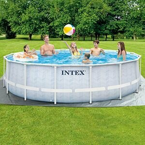 Бассейн каркасный Intex Chevron Prism Frame Pool, 488 х 122 см + фильтр-насос + аксессуары, 26746