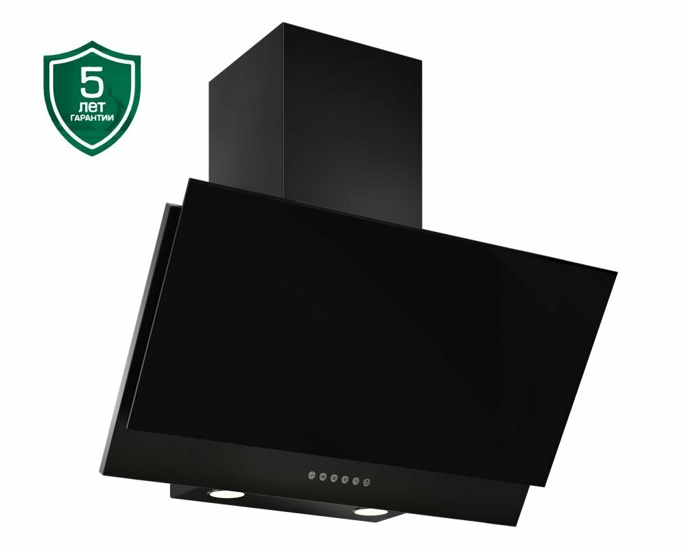 Кухонная вытяжка Elikor: Рубин S4 90П-700-Э4Д антрацит/черное стекло