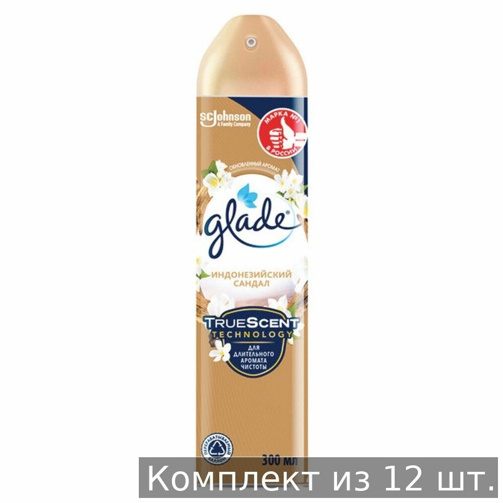 Набор из 12 шт Освежитель воздуха аэрозольный 300 мл GLADE 